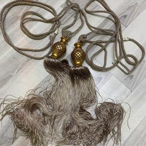 Fon Perde Tavan Baglama Aksesuari Puskullu Cappuccino 2adet SBHT20 3