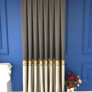 Pano Fon Perde Antrasit Gold Gri tek Kanat SINEAH7