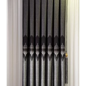 Pano Fon Perde Antrasit Gri Tek Kanat Vel2023