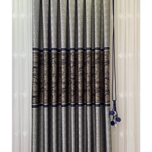 Pano Fon Perde Gri Lacivert tek Kanat YENI2022h