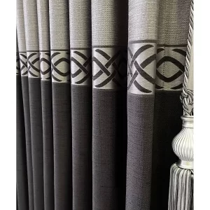 Pano Fon Perde Gri Siyah Tek Kanat CSAR 2