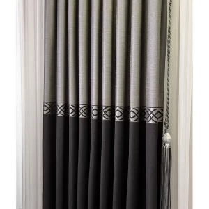 Pano Fon Perde Gri Siyah Tek Kanat CSAR 5