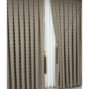 Tuylu Luks Pano Fon Perde Bej Tek Kanat3